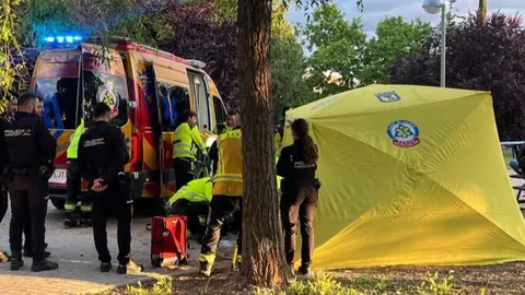 Emergencias en el lugar de los hechos - Foto Emergencias Madrid