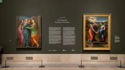 Imagen de La Visitaci&oacute;n en las salas del Museo 
del Prado