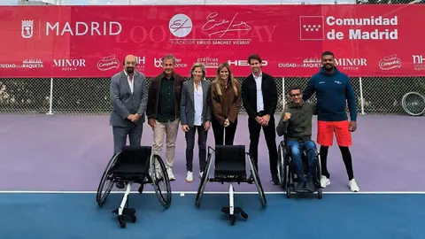 Momento de la presentaci&oacute;n del torneo Madrid Emilio S&aacute;nchez Vicario-ITF Wheelchair Grade II