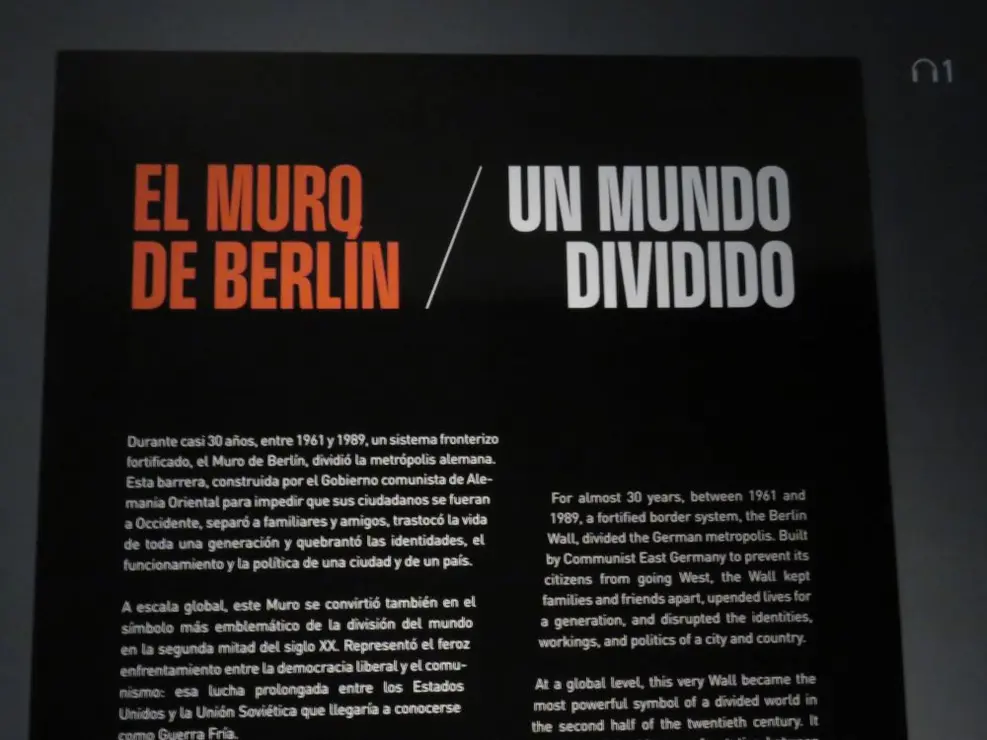 exposición El Muro de Berlín. Un mundo dividido en la Fundación Canal (4)