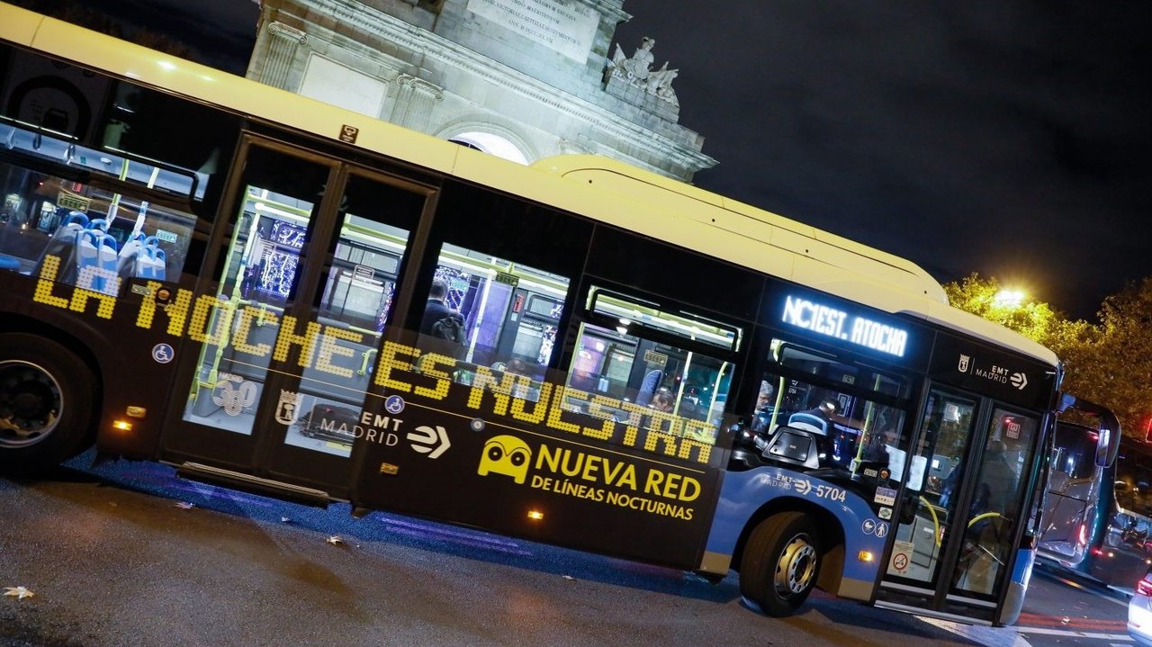 Autobús 'búho' en Madrid - Foto de Ayuntamiento de Madrid
