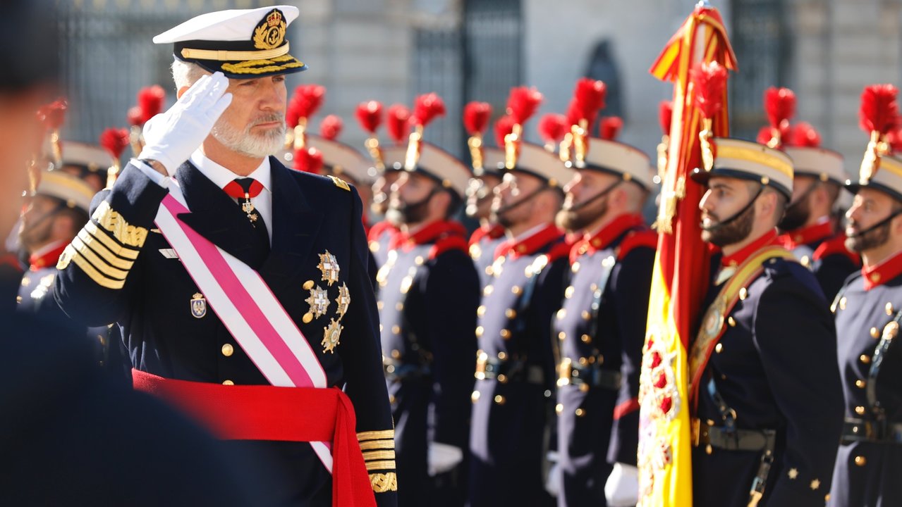 Felipe VI este sábado en el Palacio Real - Foto de la Casa de Su Majestad el Rey