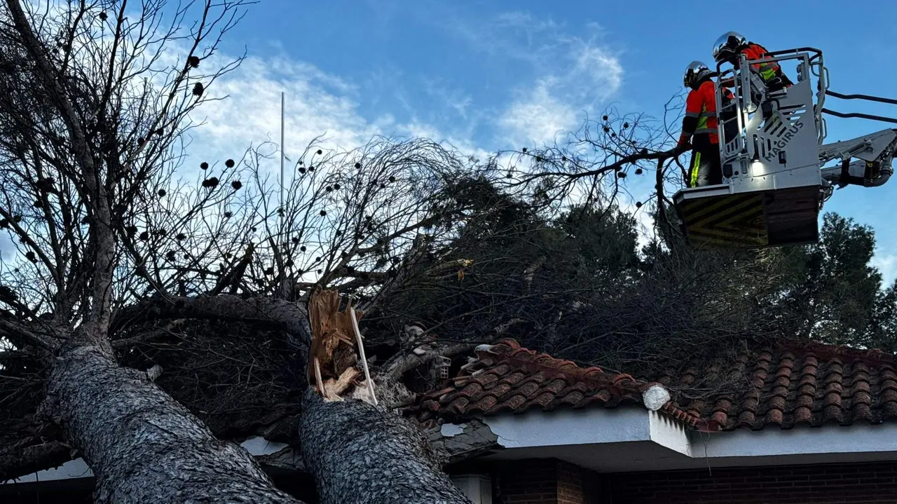 Intervención en Villalbilla - Foto de Emergencias 112 Comunidad de Madrid