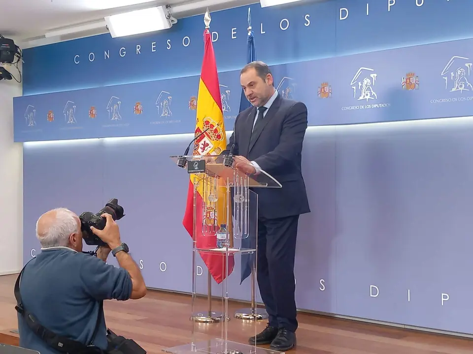 Ábalos, en su comparecencia en el Congreso - Foto de Servimedia