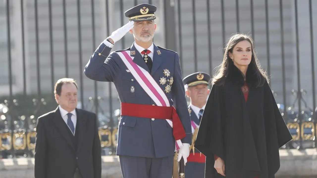 Los Reyes durante la última celebración de la Pascua Militar - Foto de la Casa Real