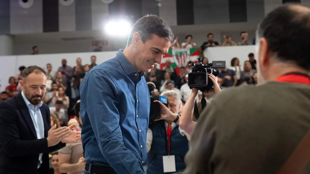 Sánchez este sábado en Vitoria - Foto de Eugenia Morago/PSOE