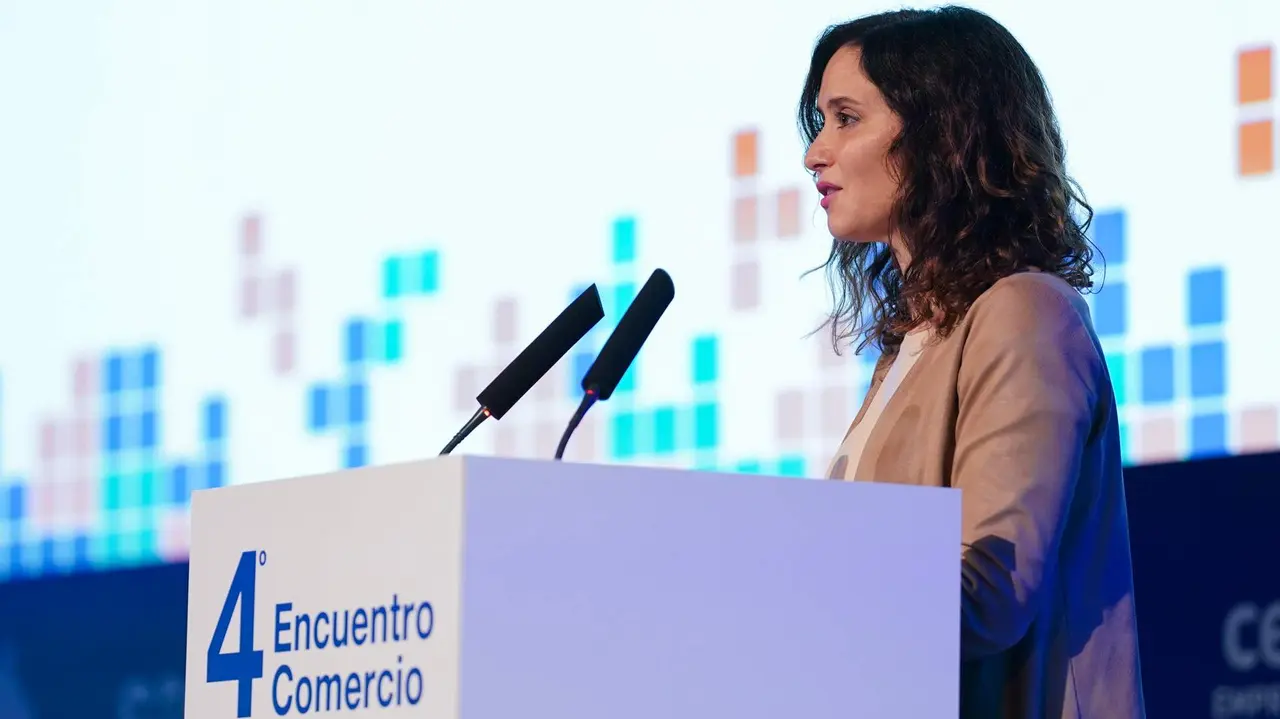 Isabel Díaz Ayuso, en el IV Encuentro Anual de Comercio Somos comercio - Foto Comunidad de Madrid