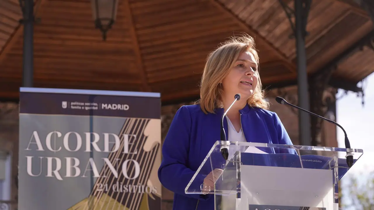 Sanz durante el acto este miércoles - Foto de Ayuntamiento de Madrid