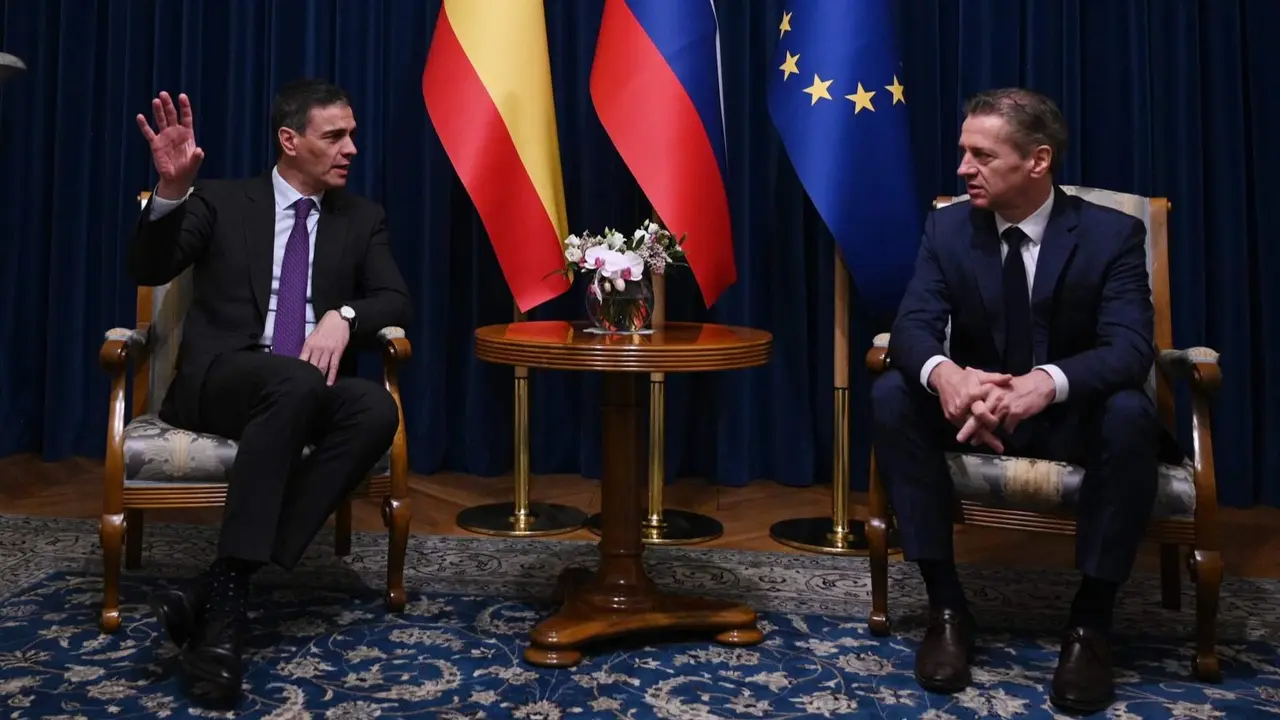 Sánchez y Golob se reúnen el Liubliana (Eslovenia) - Foto de Pool Moncloa/Borja Puig de la Bellacasa