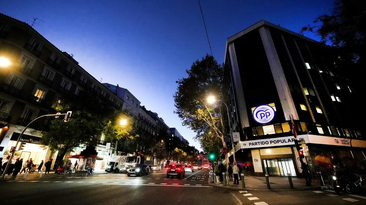 La sede nacional del Partido Popular en la calle Génova de Madrid - PP