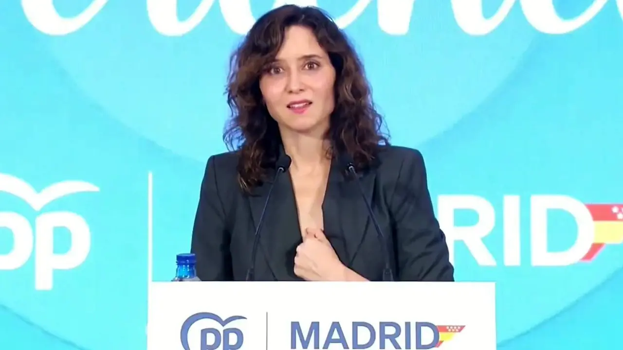 Ayuso, durante su intervención - Imagen del PP de Madrid