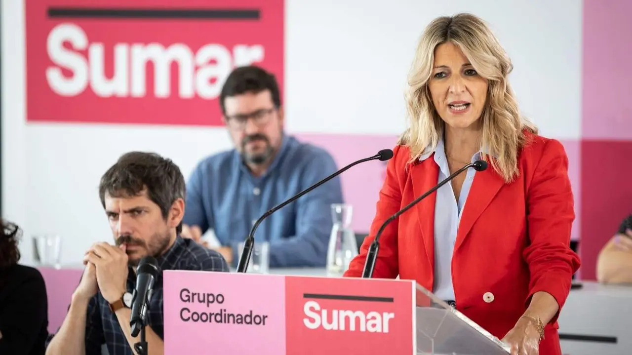 Yolanda Díaz, en su intervención - Foto de Sumar