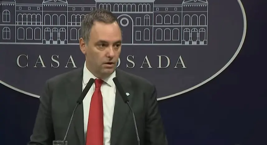 El portavoz del Gobierno de Argentina, Manuel Adorni -  RTVE