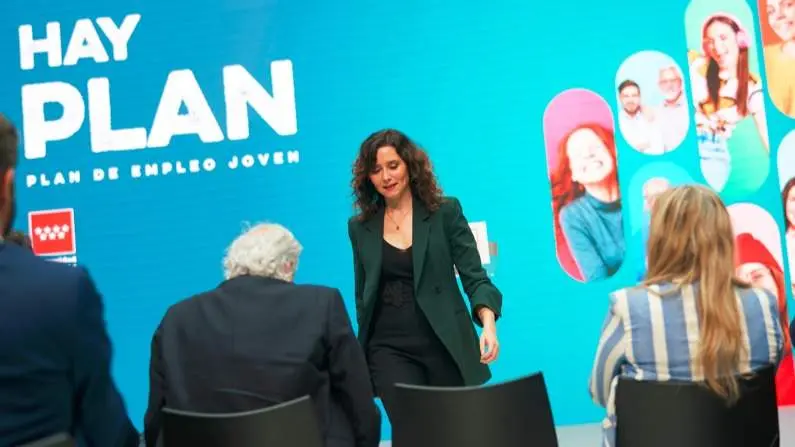 Díaz Ayuso presenta el nuevo Plan de Empleo Joven - Comunidad de Madrid