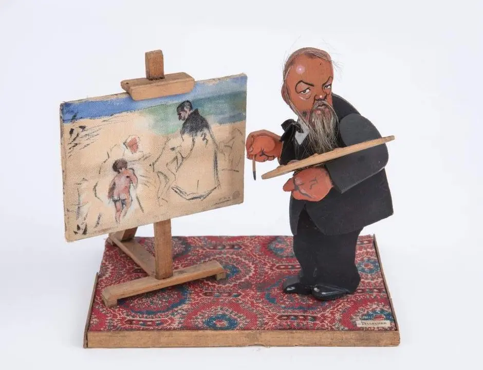 3 Joaquín Tellechea y Turrillos, Caricatura de Sorolla, 1918, Museo Sorolla, n.º inv. 20095
