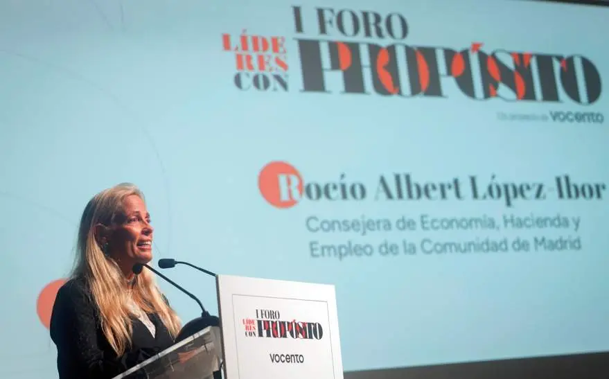 Albert en el Foro Líderes con propósito organizado por el Grupo Vocento - Foto Comunidad de Madrid