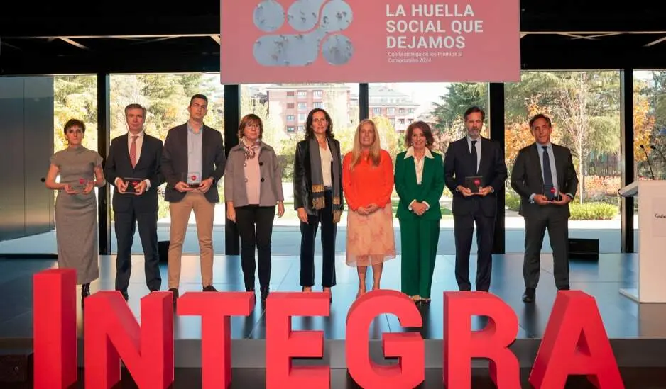 Rocío Albert en los premios al compromiso de la Fundación Integra - Foto Comunidad de Madrid