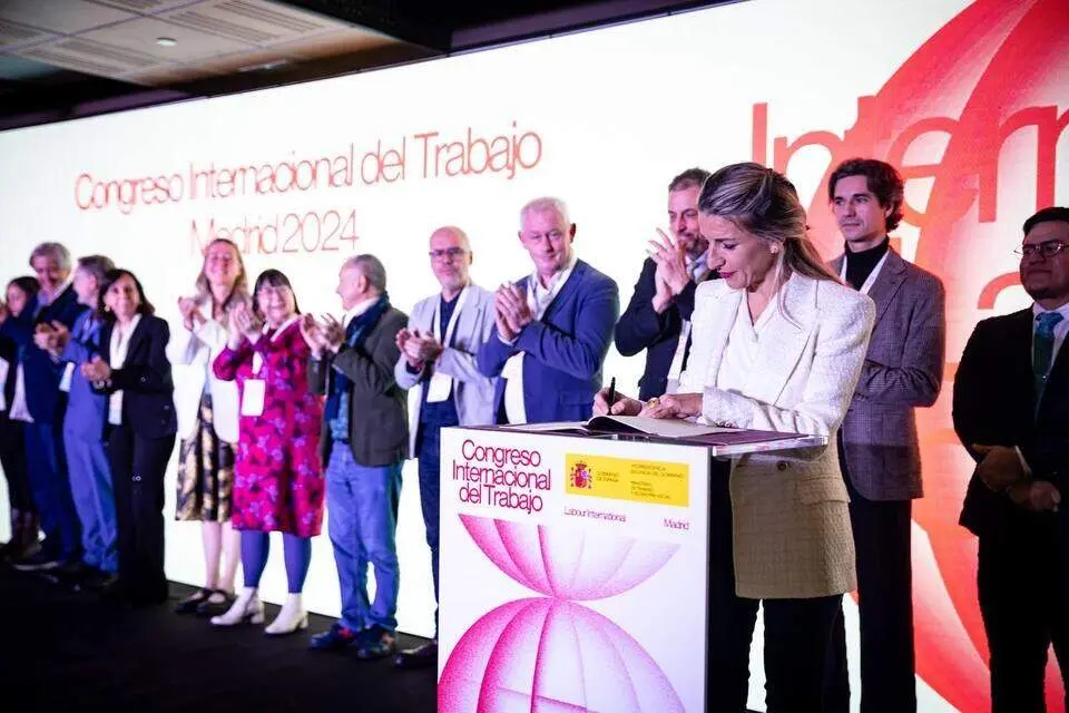 Participantes en el primer Congreso Internacional del Trabajo | Foto del Ministerio de Trabajo