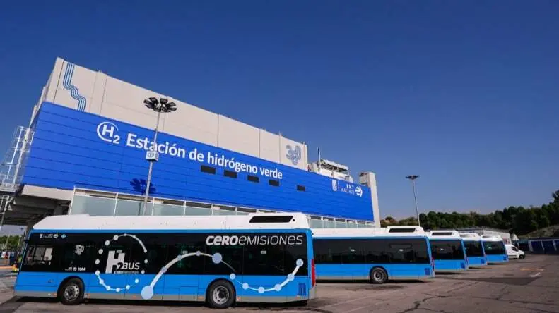 Nueva estación de recarga de Hidrógeno de la EMT - Foto Ayuntamiento de Madrid