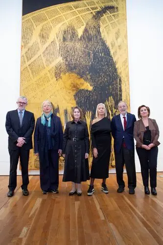 De izquierda a derecha: Miguel Falomir, Director 
Museo Nacional del Prado; Anna Polke, hija del 
artista; Marta Rivera de la Cruz, Concejala de 
Cultura del Ayuntamiento de Madrid; Gloria 
Moure, Comisaria de la exposición; Javier 
Solana, Presidente del Real Patronato del Museo 
Nacional del Prado, y Gemma Muñoz, Adjunta a 
la Secretaria general de la Fundación Amigos del 
Museo del Prado, durante la presentación