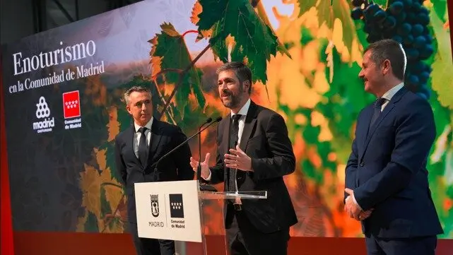 Los consejeros García Martín, Novillo y De Paco Serrano hoy en FITUR - Foto Comunidad de Madrid