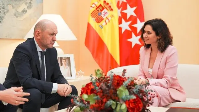 Encuentro Ayuso y Louzán - Foto Comunidad de Madrid