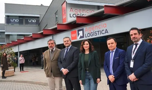 Isabel Díaz Ayuso en las instalaciones de la nueva Agencia Logística - Foto Comunidad de Madrid