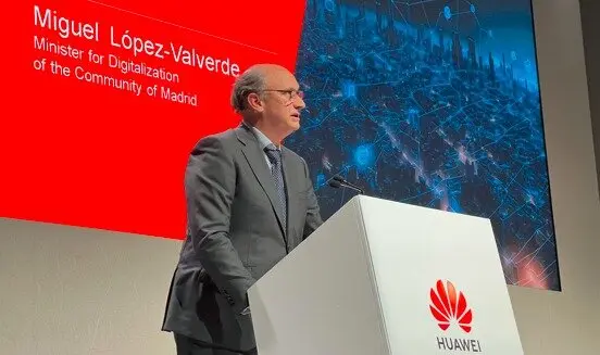 El consejero de Digitalización durante su participación en el Mobile World Congress- Foto Comunidad de Madrid
