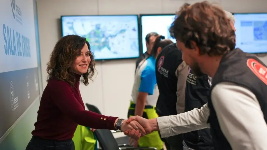 Díaz Ayuso en la Agencia de Seguridad y Emergencias Madrid 112 (ASEM112) - Foto Comunidad de Madrid