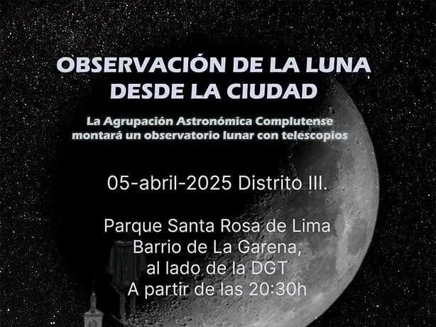 La Plaza Santa Rosa de Lima acoge este sábado una nueva observación astronómica en familia