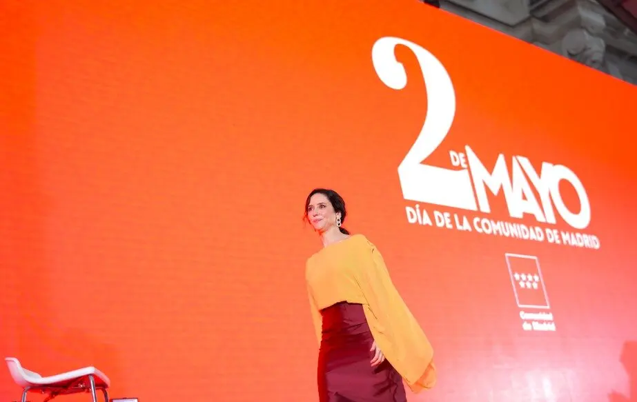 Isabel Díaz Ayuso, durante el acto institucional del 2 de Mayo - Foto Comunidad de Madrid