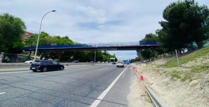 nueva pasarela peatonal sobre la A-3