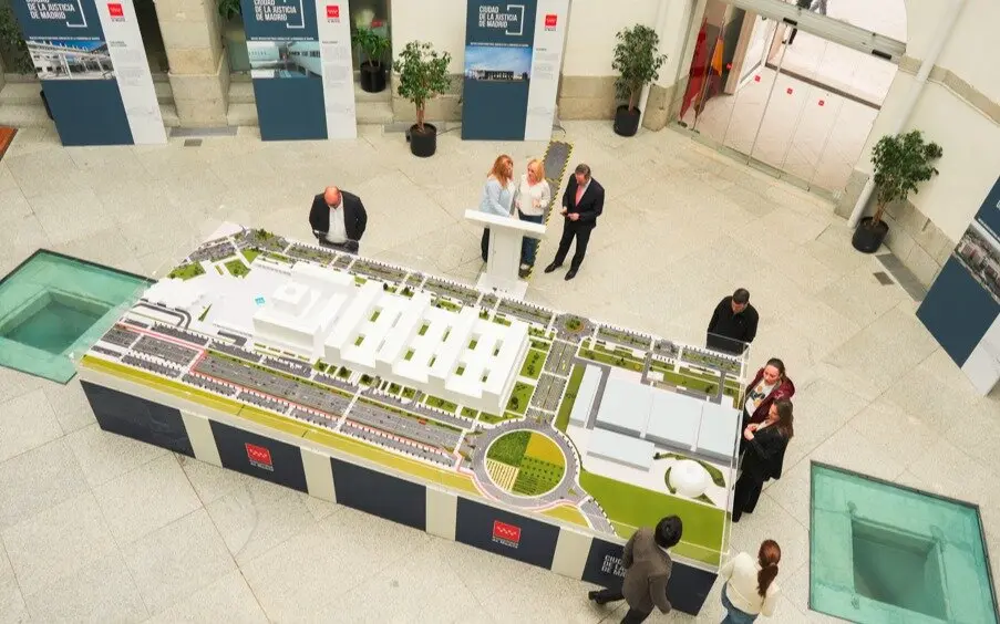 Maqueta futura Ciudad de la Justicia - Foto Comunidad de Madrid