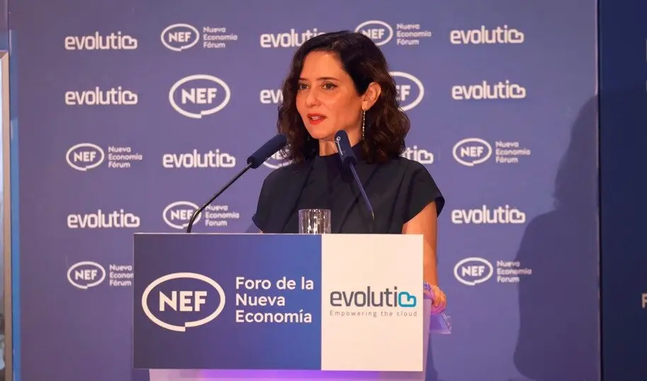 Isabel Díaz Ayuso, en el desayuno informativo de Nueva Economía Fórum - Foto Comunidad de Madrid