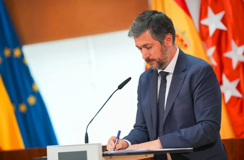 Miguel Ángel García Martín en rueda de prensa - Foto de la Comunidad de Madrid