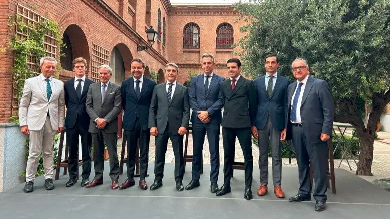 El consejero Novillo en la presentación de la corrida In Memoriam en homenaje al ganadero Victorino Martín Andrés - Foto Comunidad de Madrid