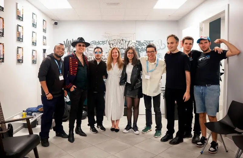 La consejera Dávila, en el concierto del grupo Rock A LA PAR - Foto Comunidad de Madrid