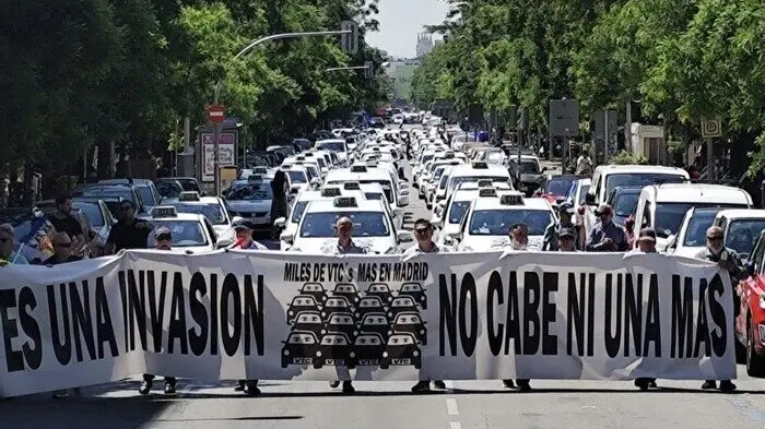El taxi se moviliza en madrid 2025.05.28 (foto FPTM)