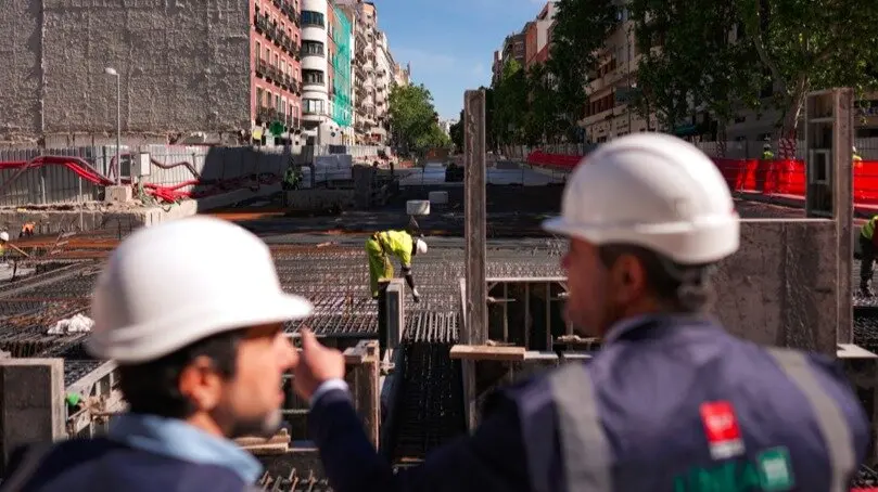 Obras de la Línea 11 en Delicias - Foto Comunidad de Madrid