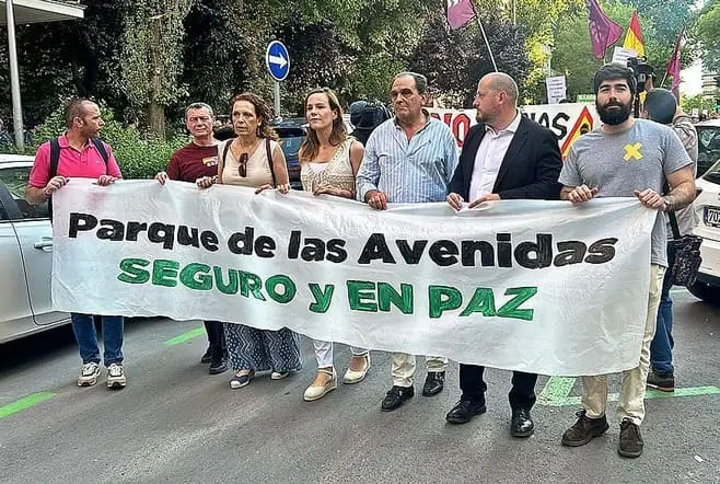 Un momento de la protesta de Vox | Foto de Vox