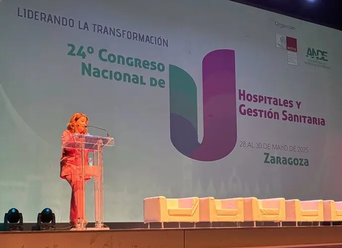 La consejera Matute, en Zaragoza en el XXIV  Congreso Nacional de Hospitales y Gestión Sanitaria - Foto Comunidad de Madrid