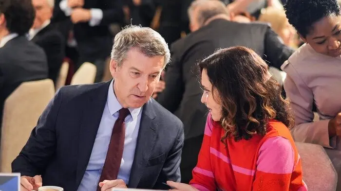 Alberto Núñez Feijóo e Isabel Díaz Ayuso | Foto del PP de Madrid