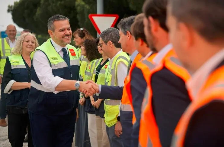 El consejero Rodrigo ha conocido la evolución de los trabajos en esta carretera - Foto Comunidad de Madrid