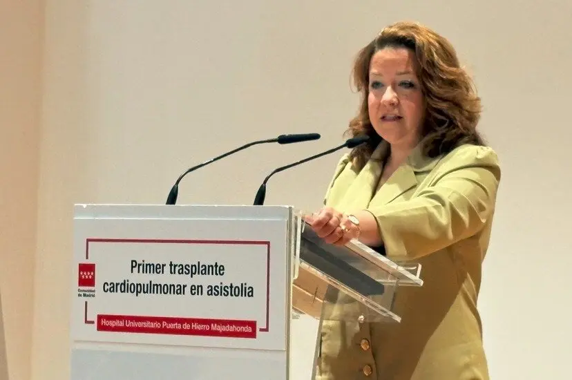 La consejera Matute ha participado hoy en la presentación en el Hospital  público Puerta de Hierro Majadahonda - Foto Comunidad de Madrid