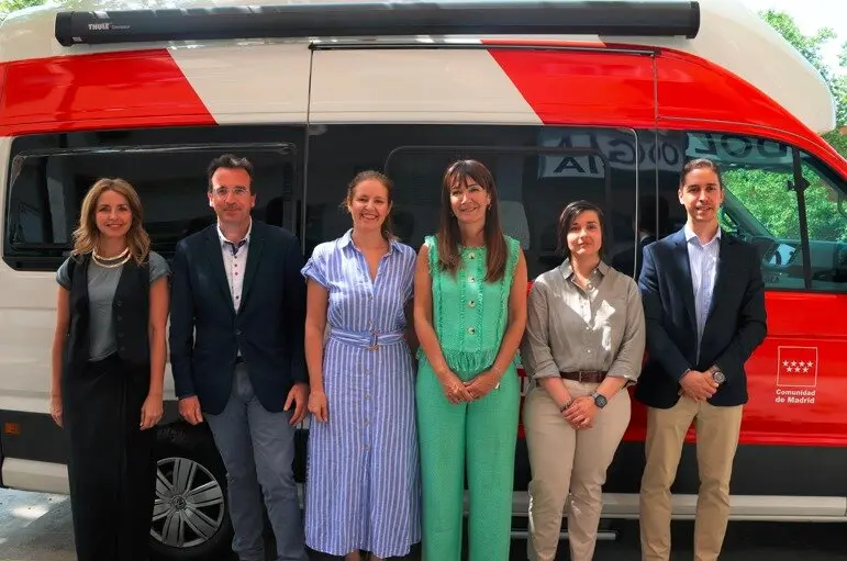 La consejera Dávila ha visitado hoy este nuevo dispositivo en Leganés - Foto Comunidad de Madrid