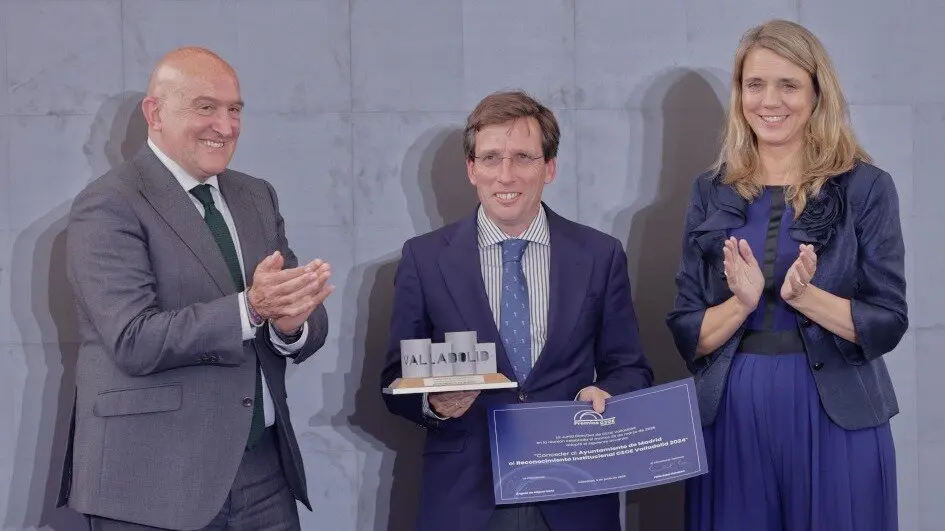 El Ayuntamiento de Madrid, galardonado por CEOE Valladolid por su impulso al emprendimiento y la inversión