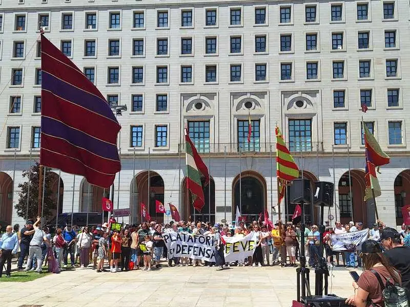 Manifestación leoneses en Madrid.