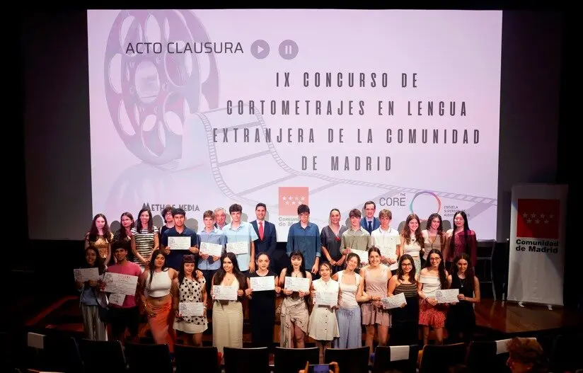 El consejero de Educación, Ciencia y Universidades, en la entrega de premios en la Academia de las Artes y las Ciencias Cinematográficas - Foto Comunidad de Madrid