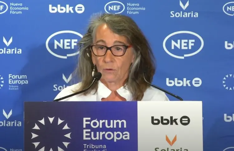Marisol Garmendia en el  Foro Nueva Economía en Bilbao