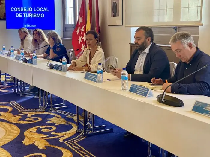 La concejala delegada de Turismo, Almudena Maíllo, durante el Consejo Local de Turismo de la Ciudad de Madrid
